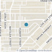 Map location of 5923 Hudson Street #106, Dallas, TX 75206