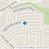 Map location of 2815 Green Meadow Drive, Dallas, TX 75228