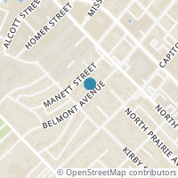 Map location of 4723 Belmont Avenue, Dallas, TX 75204