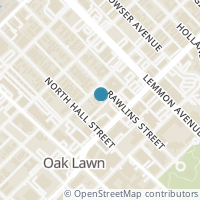 Map location of 3817 Rawlins St #101, Dallas TX 75219