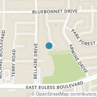 Map location of 704 Parkland Court, Hurst, TX 76053