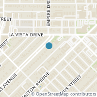 Map location of 6014 Swiss Avenue, Dallas, TX 75214