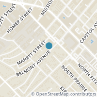 Map location of 4811 Belmont Ave, Dallas TX 75204