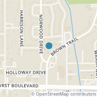 Map location of 125 Corinna Court, Hurst, TX 76053