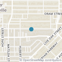 Map location of 5934 Lewis Street, Dallas, TX 75206