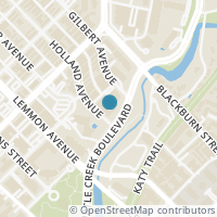 Map location of 3601 Turtle Creek Boulevard #301, Dallas, TX 75219