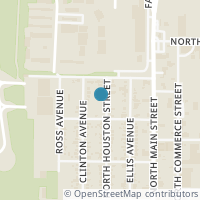 Map location of 3709 N Houston Street, Fort Worth, TX 76106