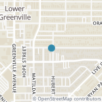 Map location of 5812 Lewis Street, Dallas, TX 75206