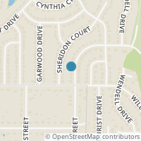 Map location of 3513 Bewley Street, North Richland Hills, TX 76117