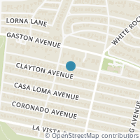 Map location of 6915 Clayton Ave, Dallas TX 75214