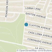 Map location of 6802 Clayton Ave, Dallas TX 75214