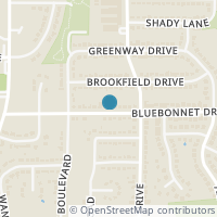 Map location of 611 Bluebonnet Drive, Hurst, TX 76053
