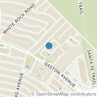 Map location of 7151 Gaston Avenue #611, Dallas, TX 75214
