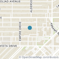 Map location of 6262 Prospect Avenue, Dallas, TX 75214