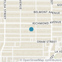Map location of 5935 Prospect Avenue, Dallas, TX 75206