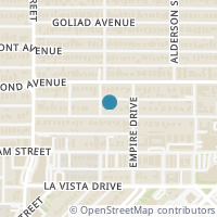 Map location of 6203 Prospect Avenue, Dallas, TX 75214