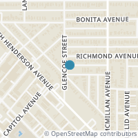 Map location of 5405 Melrose Ave, Dallas TX 75206