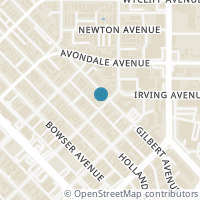 Map location of 4003 Gilbert Avenue #12, Dallas, TX 75219