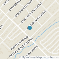 Map location of 8618 Groveland Dr, Dallas TX 75218