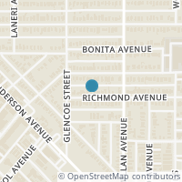 Map location of 5427 Richmond Ave, Dallas TX 75206