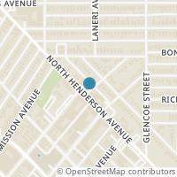 Map location of 5237 Manett St, Dallas TX 75206