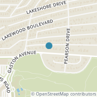 Map location of 6641 GASTON Avenue, Dallas, TX 75214