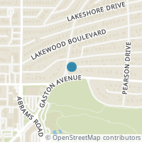 Map location of 2202 Cambria Boulevard, Dallas, TX 75214