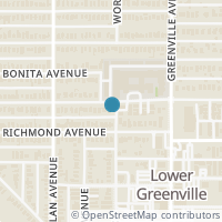 Map location of 5552 Belmont Avenue, Dallas, TX 75206