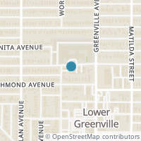 Map location of 5620 Belmont Avenue #5, Dallas, TX 75206