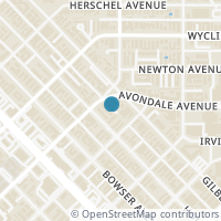 Map location of 4040 Avondale Avenue #106, Dallas, TX 75219