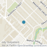 Map location of 5214 Fleetwood Oaks Avenue #206, Dallas, TX 75235