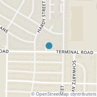 Map location of 1601 Terminal Road, Fort Worth, TX 76106