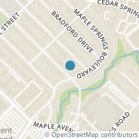 Map location of 5012 Denton Drive, Dallas, TX 75235