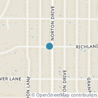 Map location of 3629 Norton Dr, Richland Hills TX 76118
