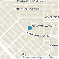 Map location of 4106 Newton Avenue #116, Dallas, TX 75219