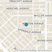 Map location of 4130 Newton Avenue #C, Dallas, TX 75219