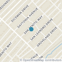 Map location of 8634 San Benito Way, Dallas, TX 75218