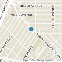 Map location of 5227 Homer Street, Dallas, TX 75206