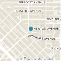 Map location of 4106 Newton Avenue #115, Dallas, TX 75219