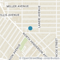 Map location of 5227 Bonita Avenue, Dallas, TX 75206