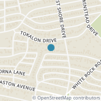 Map location of 6911 Pasadena Avenue, Dallas, TX 75214