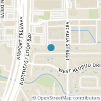 Map location of 1316 Kathryn Street, Hurst, TX 76053