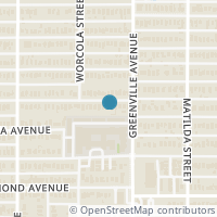 Map location of 5628 Richard Avenue, Dallas, TX 75206