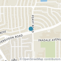 Map location of 2683 Peavy Road, Dallas, TX 75228