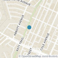Map location of 4303 Buena Vista Street #207, Dallas, TX 75205