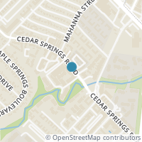 Map location of 4851 Cedar Springs Road #384, Dallas, TX 75219