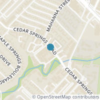 Map location of 4859 Cedar Springs Rd #141, Dallas TX 75219