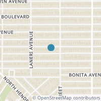 Map location of 5336 Willis Avenue, Dallas, TX 75206