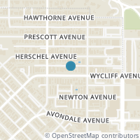 Map location of 4131 Wycliff Avenue #3, Dallas, TX 75219