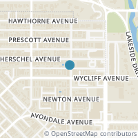 Map location of 4247 Throckmorton St #4, Dallas TX 75219